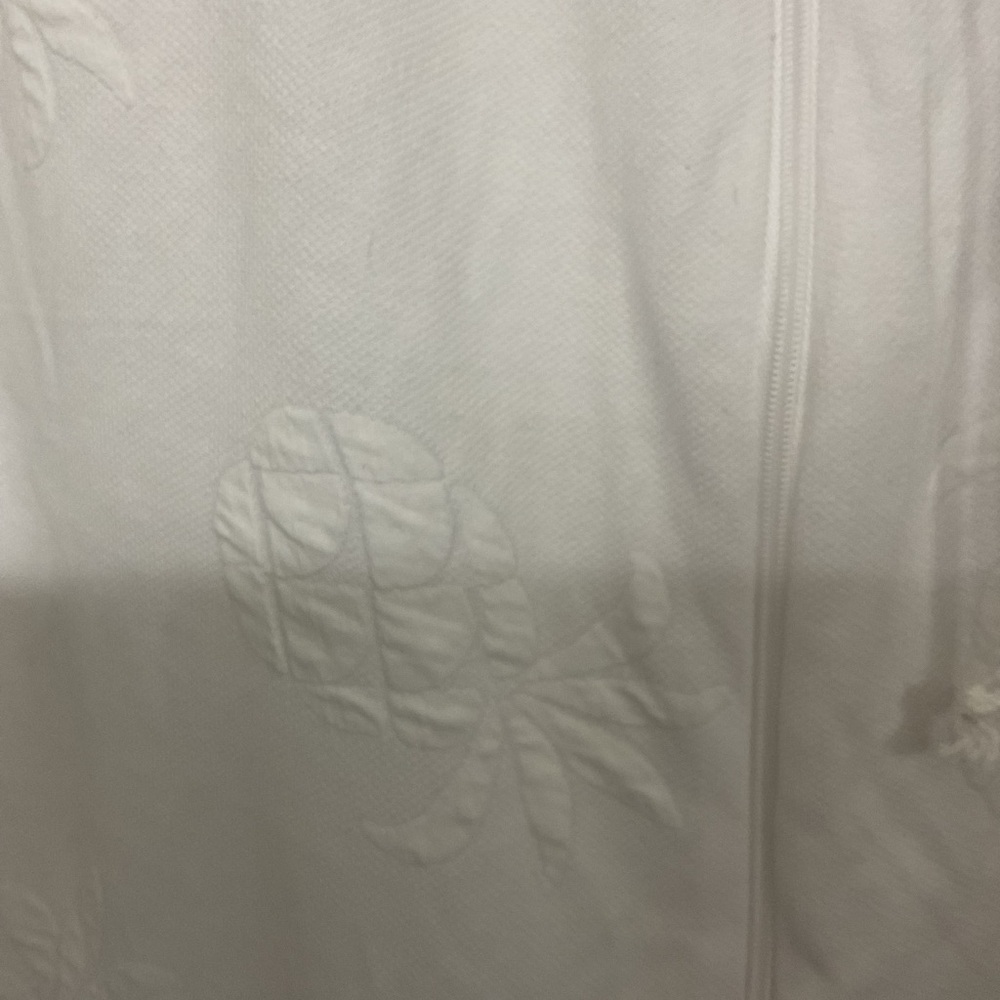 Sleeveless White Hooded Zip Swim Cover-Up - Picture 4 of 9